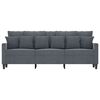 vidaXL 3-personers sofa 180 cm fløjl mørkegrå