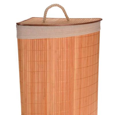 Bathroom Solutions vasketøjskurv til hjørne bambus