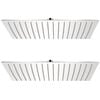 vidaXL bruserhoveder rainshower 2 stk. rustfrit st&aring;l 30 x 40 cm