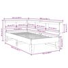 vidaXL seng med reol uden madras 75x190 cm massivt fyrretræ gyldenbrun