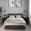 vidaXL sengeborde 2 stk. 40x31x50 cm konstrueret tr&aelig; r&oslash;get egetr&aelig;