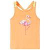 Tanktop til b&oslash;rn str. 104 orange