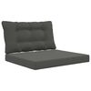 vidaXL Udend&oslash;rs Sofa Pude 2 pcs Antracit Polyester