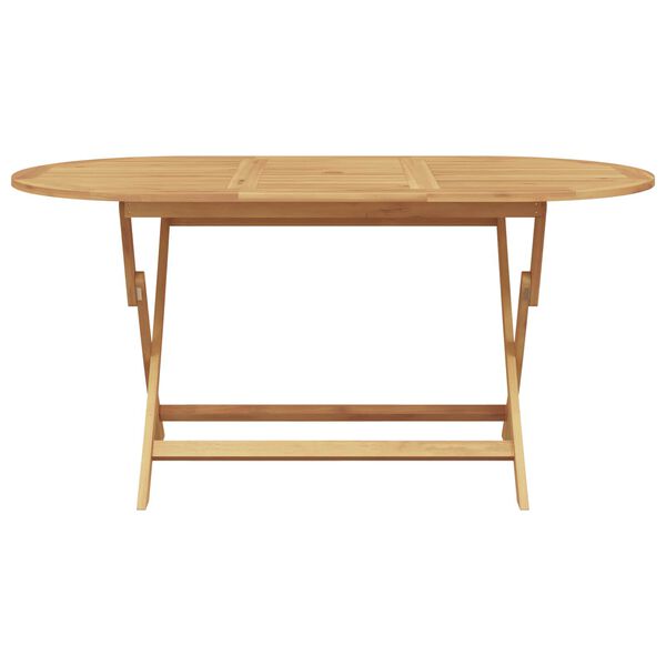 vidaXL Have Spisebordssæt 7 pcs Brun Massiv Teaktræ