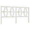 vidaXL sengeg&aelig;rde 186x4x100 cm massivt fyrretr&aelig; hvid