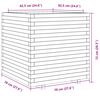 vidaXL plantekasse 70x70x72 cm massivt douglasgran