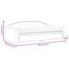 vidaXL daybed med madras 100x200 cm stof cremefarvet