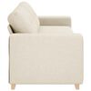 vidaXL Sofa Beige 221 x 78 x 80 cm Linned-blandet stof