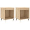 vidaXL sengeborde 2 stk. 40x35x50 cm konstrueret tr&aelig; sonoma-eg