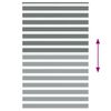 vidaXL zebragardin mørkegrå 140x200 cm stofbredde 135,9 cm polyester