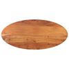 vidaXL bordplade 120x60x2,5 cm oval massivt akacietr&aelig;