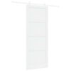 vidaXL Skyded&oslash;r 93 x 232 cm Konstrueret tr&aelig; Hvid