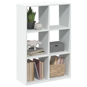 vidaXL bogreol/rumdeler 69,5x29x103,5 cm konstrueret tr&aelig; hvid