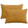 vidaXL Pudebetr&aelig;k 2 pcs ALMELO Gul 50 x 80 cm cordfl&oslash;jl