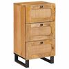 vidaXL Sideboard med skuffe Brun 40 x 33 x 75 cm Massivt mangotr&aelig;
