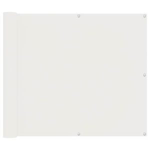 vidaXL Altan Sk&aelig;rm Hvid 100 x 600 cm Oxford stof