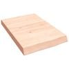 vidaXL bordplade til badev&aelig;relse 40x60x(2-6) cm massivt tr&aelig; ubehandlet