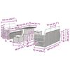 vidaXL Havesofa S&aelig;t 8 pcs Beige polyrattan