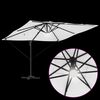 vidaXL Roma Parasol Beige 286 x 285 x 270 cm Aluminium og Polyester