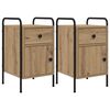 vidaXL Natskab 2 stk. Artisan-eg 35 x 36,5 x 61 cm Konstrueret tr&aelig;