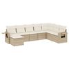 vidaXL sofas&aelig;t til haven 8 dele med hynder polyrattan beige