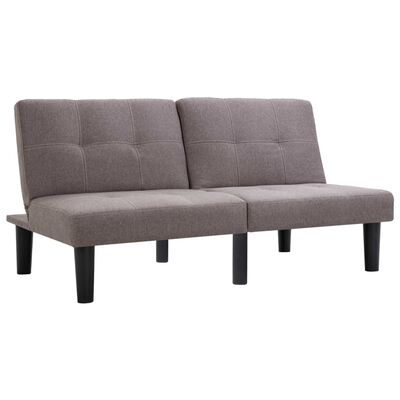 vidaXL 2-personers sofa stof gråbrun