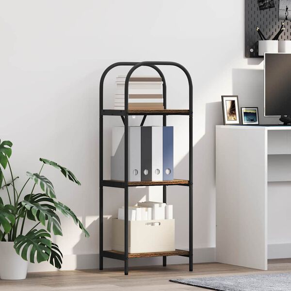 vidaXL Bogreol R&oslash;get eg 40 x 30 x 109 cm Konstrueret tr&aelig;