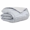 vidaXL Sommer dyne S&oslash;lv 200 x 200 cm Satin og Mikrofiber
