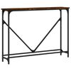 vidaXL konsolbord 102x22,5x75 cm konstrueret tr&aelig; r&oslash;get egetr&aelig;sfarve