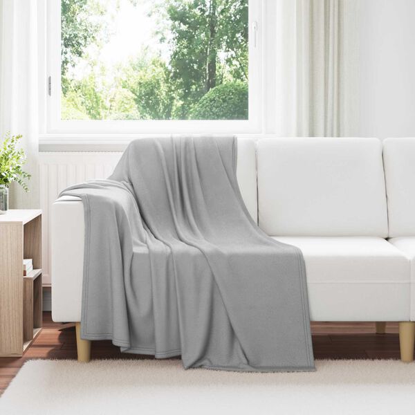 vidaXL Kastet&aelig;pper 24 pcs Gr&aring; 170 x 130 cm Fleece