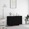 vidaXL Sideboard Sort eg 120 x 41 x 75 cm Konstrueret tr&aelig;