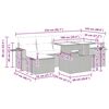 vidaXL sofas&aelig;t til haven 7 dele med hynder polyrattan beige