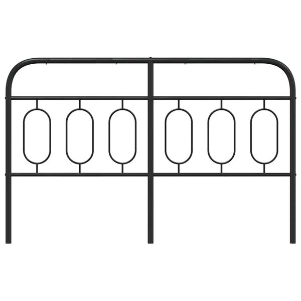 vidaXL udskiftningsgavl 140 cm metal sort
