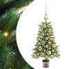 vidaXL Juletr&aelig; med 150 LED'er med stativ Gr&oslash;n 65 cm PE