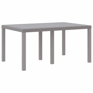 vidaXL Havem&oslash;bel Bord Lysegr&aring; 150 x 100 x 73 cm polyrattan