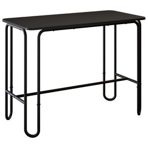 vidaXL Spisebord 100 x 50 x 75 cm Konstrueret tr&aelig; Sort Rektangul&aelig;r