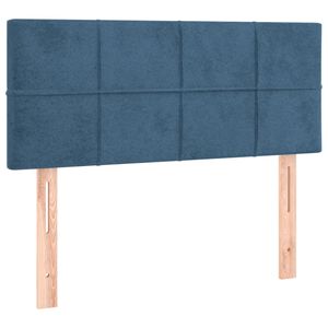 vidaXL sengegavl 100x5x78/88 cm fl&oslash;jl m&oslash;rkebl&aring;
