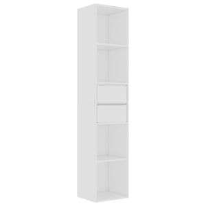 vidaXL bogreol 36x30x171 cm konstrueret tr&aelig; hvid