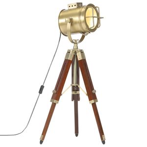 vidaXL gulvlampe med trefod 69 cm massivt mangotr&aelig;