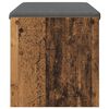 vidaXL Hallb&aelig;nk med pude Gammelt tr&aelig; 83 x 38 x 40 cm
