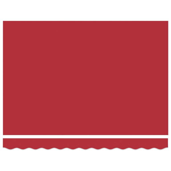 vidaXL Utr&aelig;kkelig Markise R&oslash;d 350 x 250 cm Stof og Metal