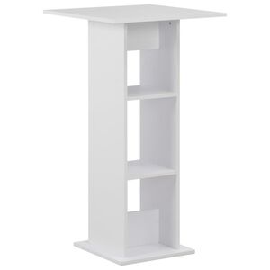 vidaXL barbord 60x60x110 cm hvid