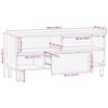 vidaXL tv-bord 100x33x46 cm massivt mangotræ brun