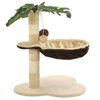 vidaXL kradsetr&aelig; til katte med sisal-kradsestolper 50 cm beige og brun