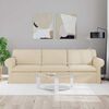 vidaXL Sofa Creme Samlede dimensioner: 245 x 82 x 80 cm (B x D x H)