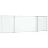 vidaXL magnetisk whiteboard 160x50x1,7 cm foldbart aluminium