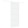 vidaXL Skyded&oslash;r Hvid 83 x 202 cm Massivt fyrretr&aelig;