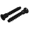 vidaXL Stikh&aelig;tte skrue 2 stk. Sort 7 x 40 mm Jern