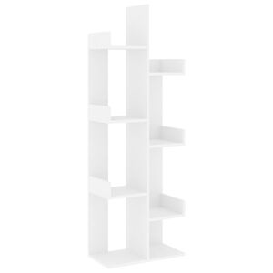 vidaXL bogreol 48x25,5x140 cm konstrueret tr&aelig; hvid