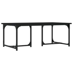vidaXL sofabord 90x50x35 cm konstrueret tr&aelig; sort